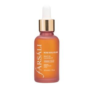 Farsali Rose Gold Elixir Beauty Oil with White Dropper